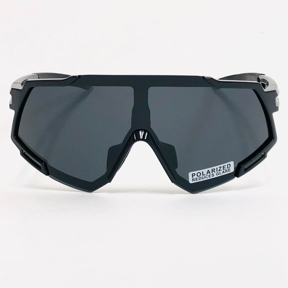 Men Sports Sunglasses Polarized Retro Black Lens Outdoor Driving Light Weight - Picture 4 of 4